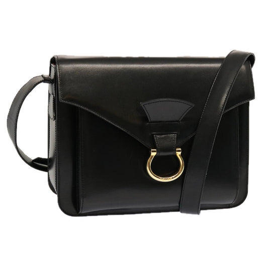 Luxury CELINE Shoulder Bag Leather Black ep3891