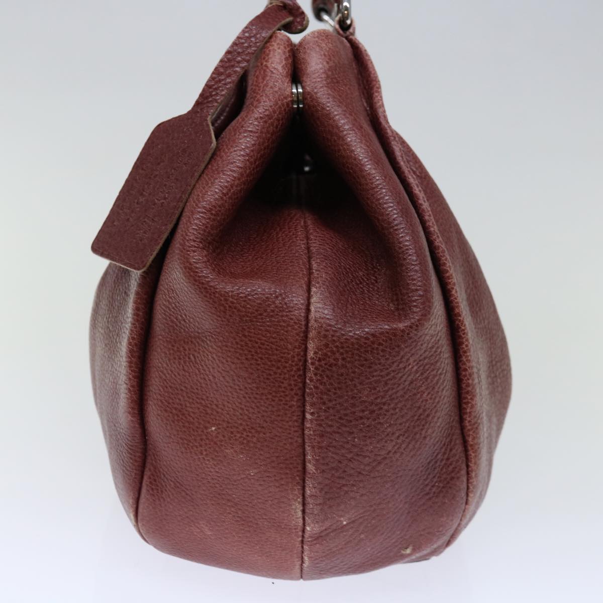 PRADA Tote Bag Leather Red Auth ep3972