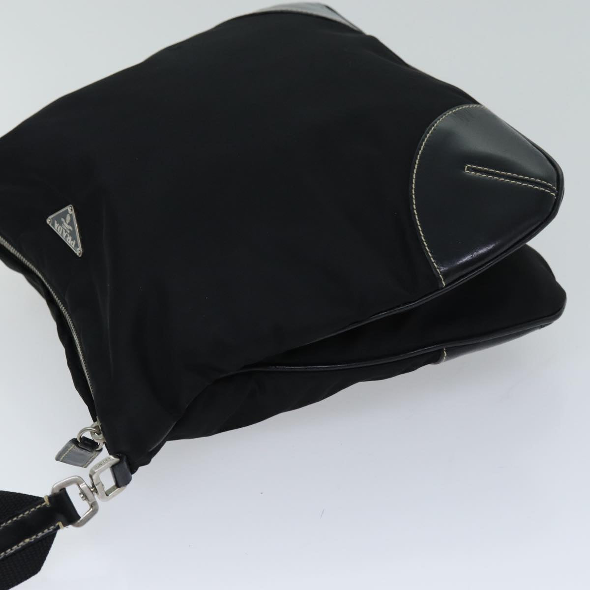 PRADA Shoulder Bag Nylon Black Auth ep4328