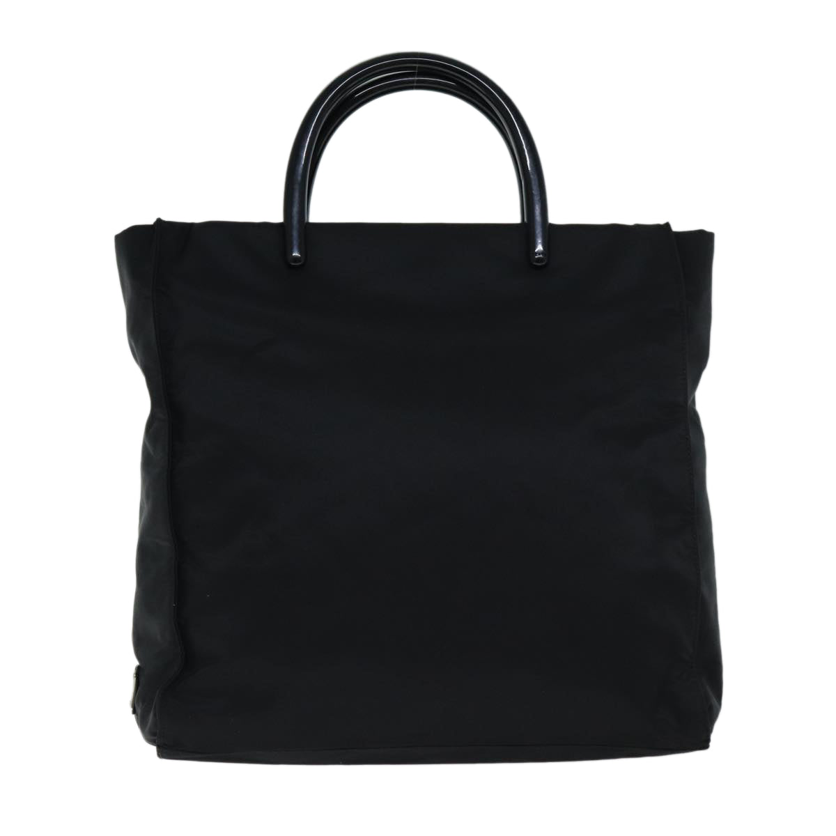 PRADA Hand Bag Nylon Black Auth ep4335