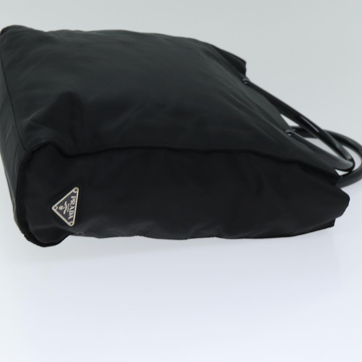 PRADA Hand Bag Nylon Black Auth ep4335