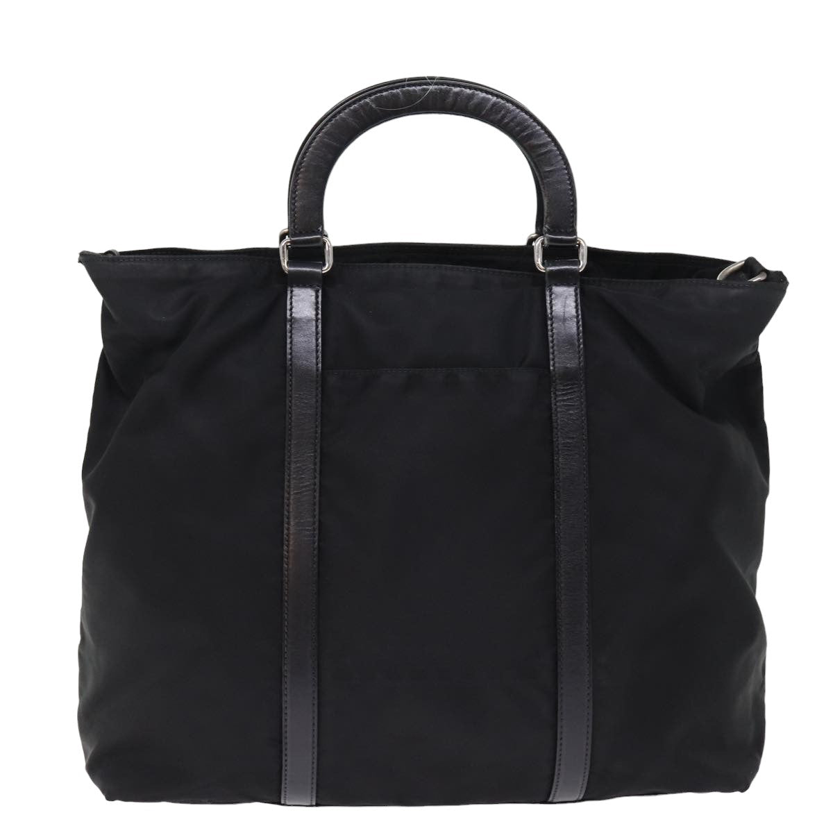 PRADA Hand Bag Nylon Black Auth ep4548