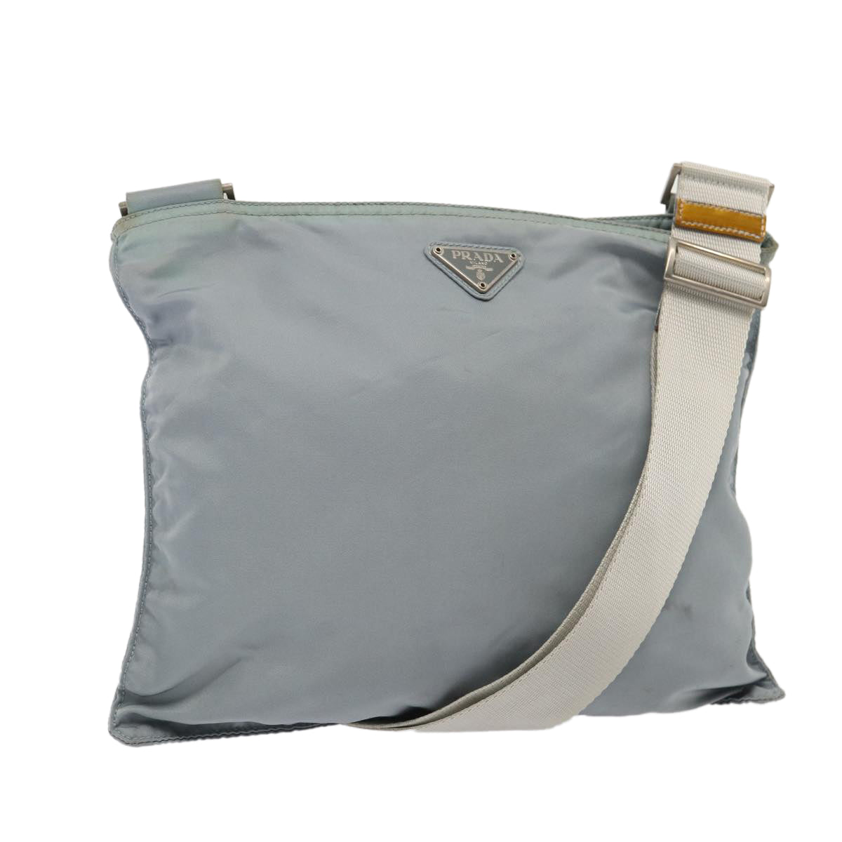 PRADA Shoulder Bag Nylon Blue Auth