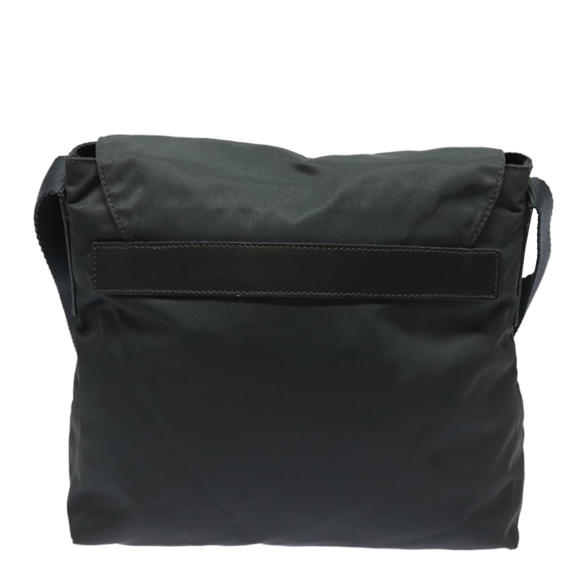 PRADA Shoulder Bag Nylon Gray Auth