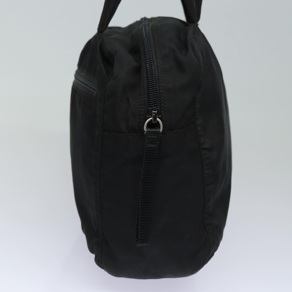 PRADA Hand Bag Nylon Black Auth
