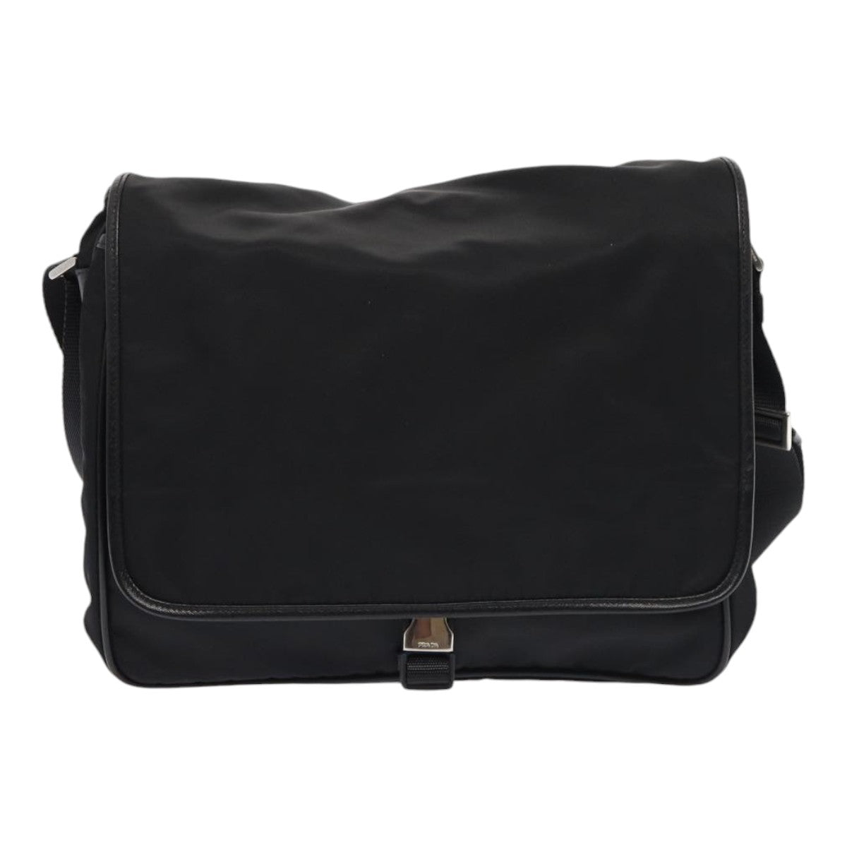 PRADA Shoulder Bag Nylon Black Auth
