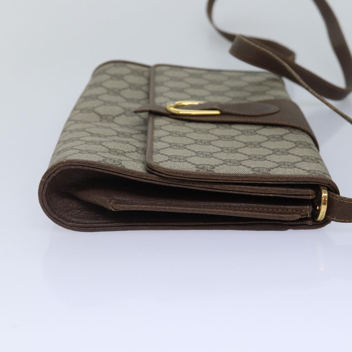 Gucci Leather Canvas Shoulder Bag