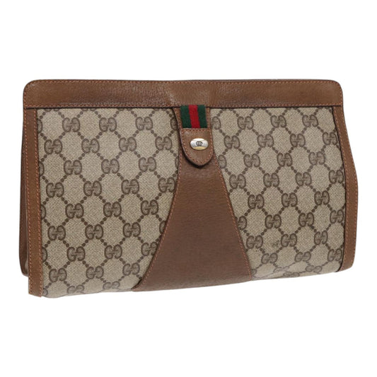 Gucci Leather Canvas Clutch