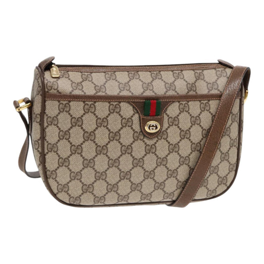 Gucci Leather Canvas Shoulder Bag