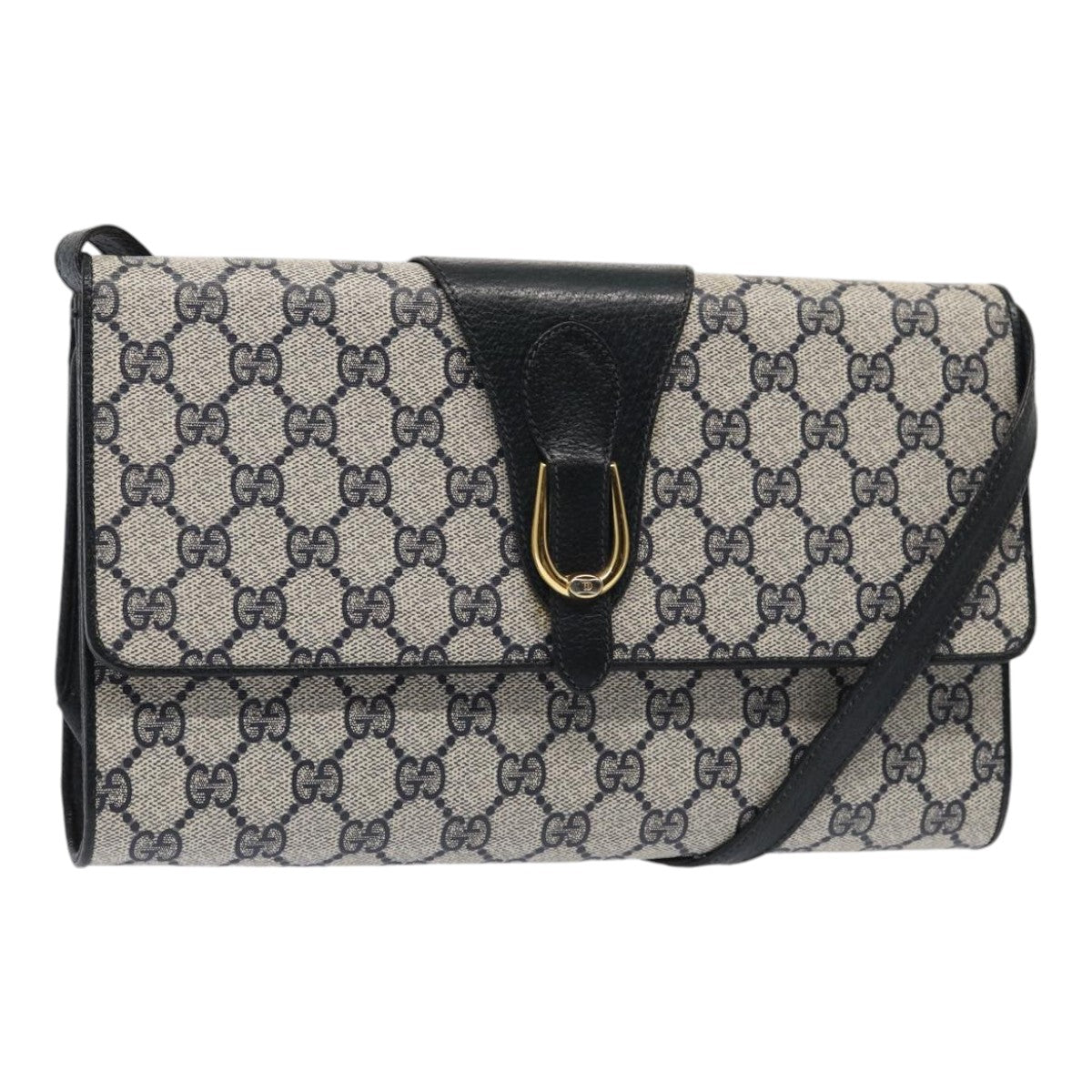 Gucci Leather Canvas Shoulder Bag