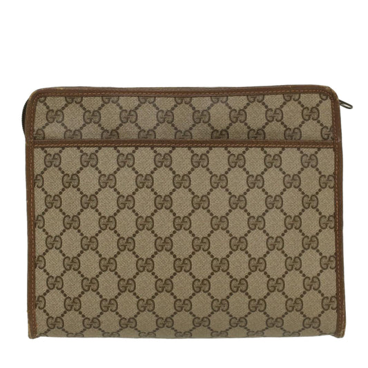 Gucci Leather Canvas Clutch