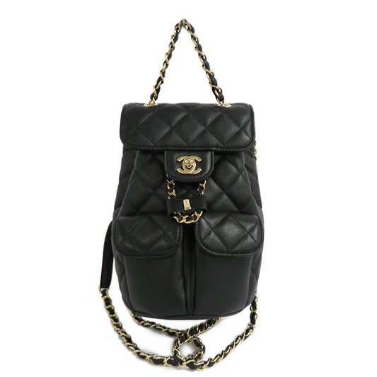 CHANEL CHANEL AS3290 B08045 94305 Chain Shoulder Black G Caviar S Coco Leather Beauty