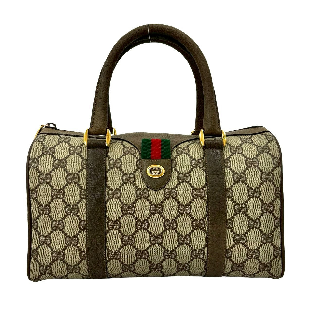 Gucci GG Logo PVC Leather Handbag
