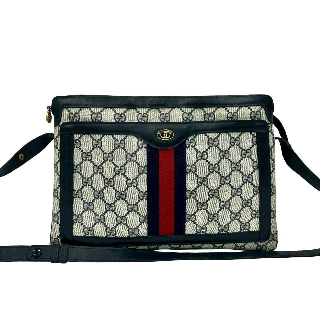 Gucci GG Logo PVC Leather Shoulder Bag