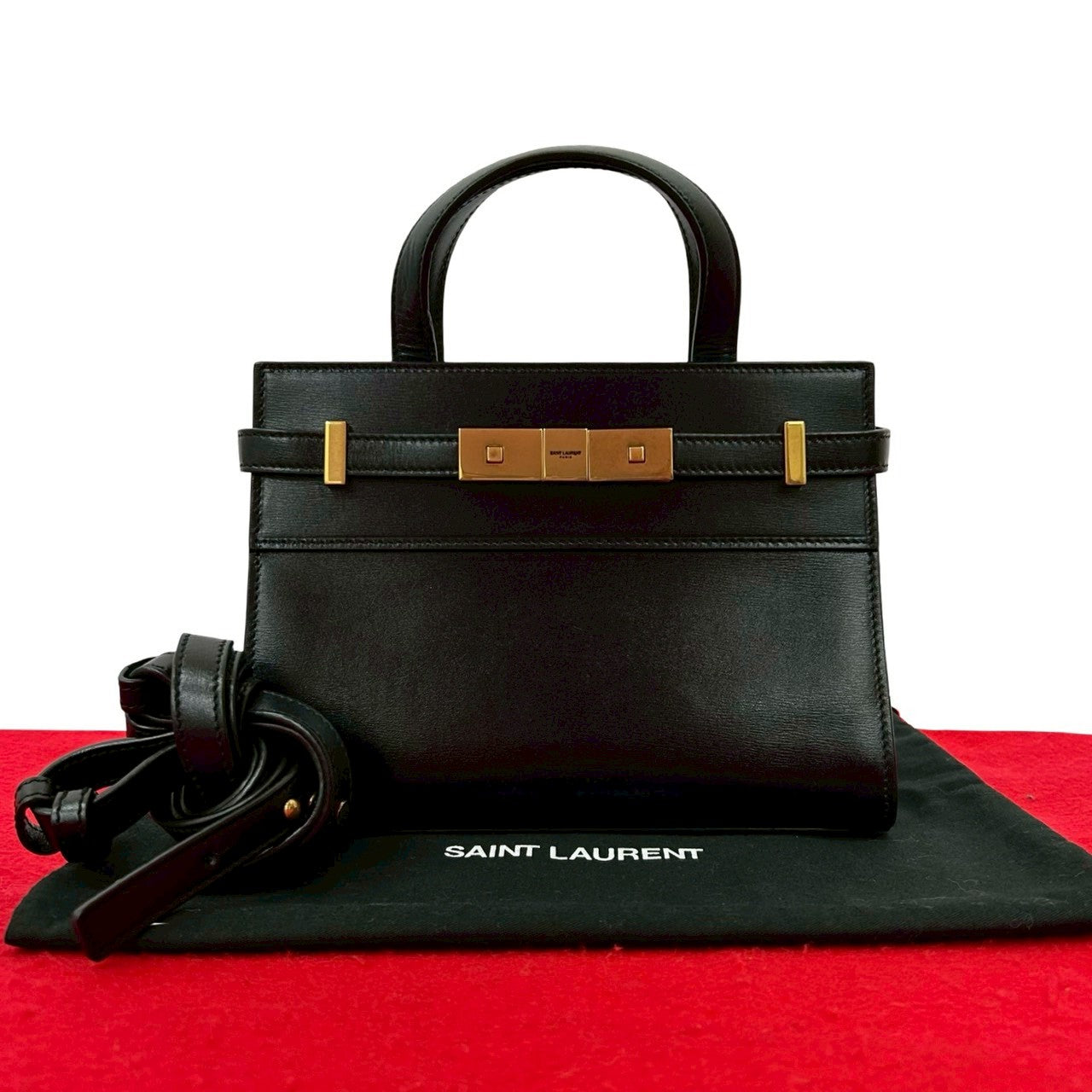 Saint Laurent Paris Manhattan Leather 2way Bag