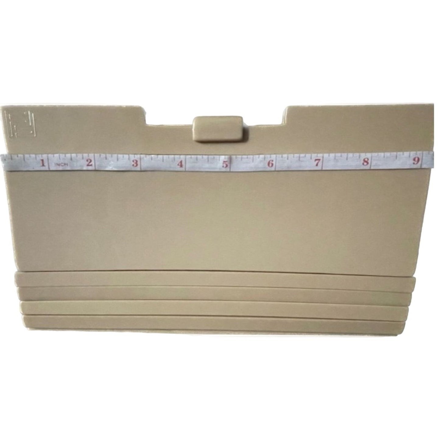 One of a kind, , Fendi ivory Two-way clutch style purse made of Lucite tiles and ivory leather