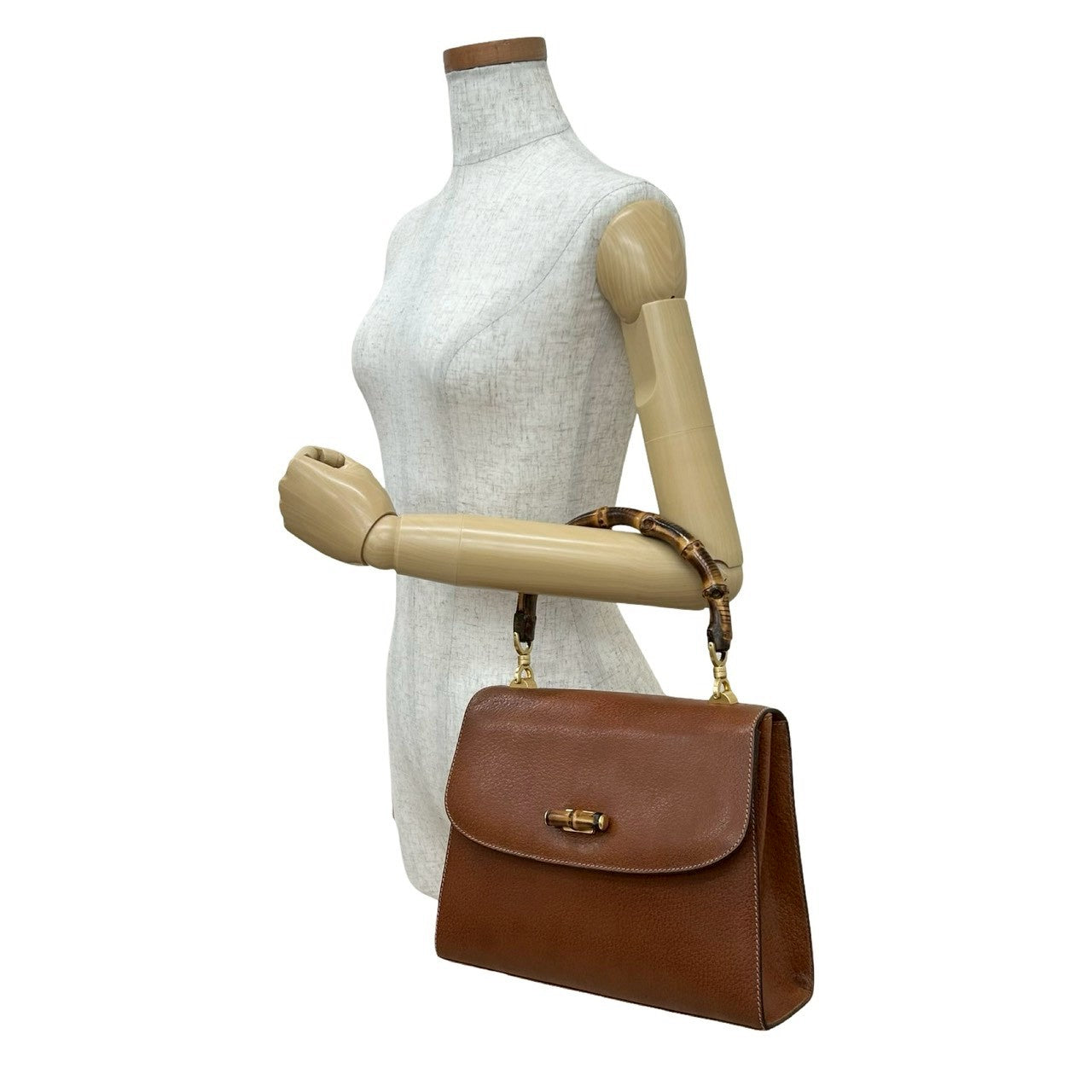 Gucci Bamboo Leather Handbag