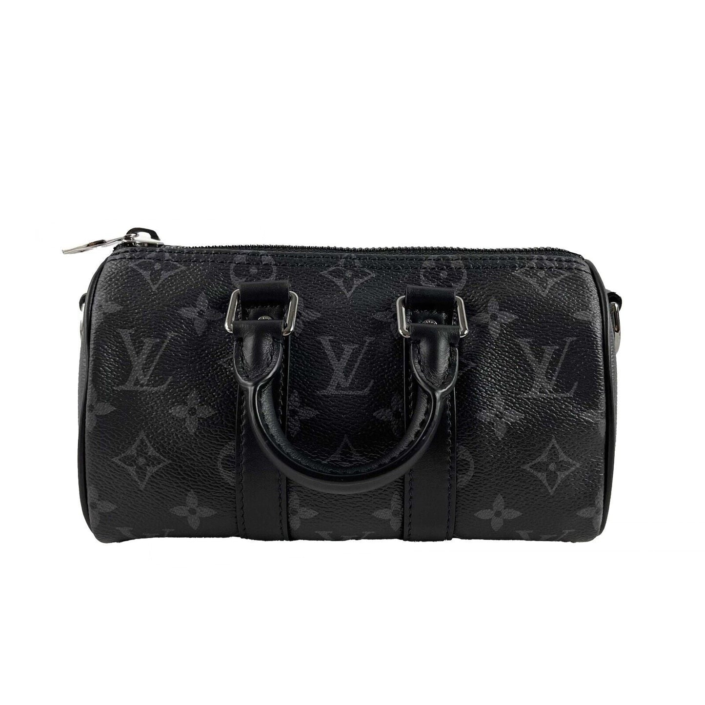 LOUIS VUITTON Reverse Monogram Eclipse Keepall XS Black Crossbody Bag