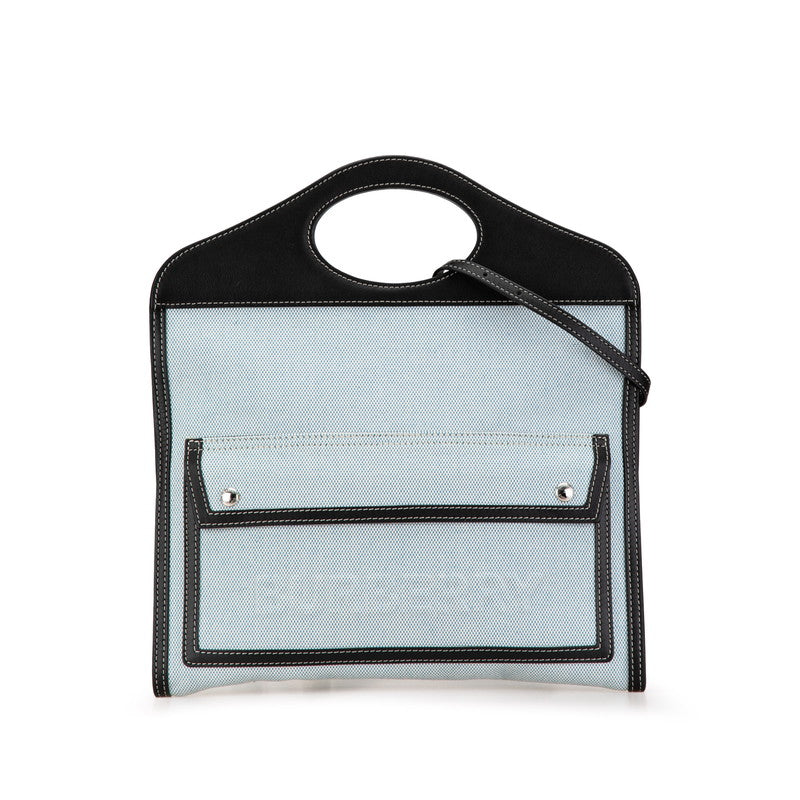 Burberry Pocket Bag Canvas Leather 2way Bag