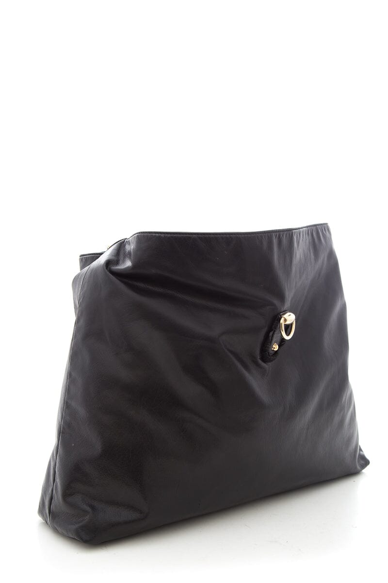 Gucci Black Leather Tote Style 17