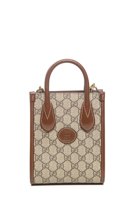 Gucci GG Supreme Ophidia Mini Tote Handbag
