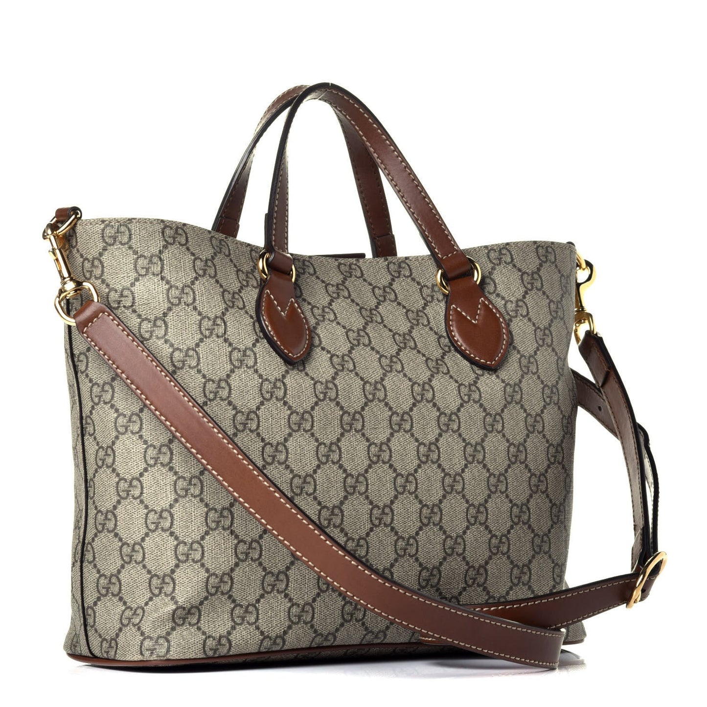 Gucci Monogram Caro Leather Canvas Tote