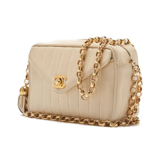 CHANEL CHANEL Mademoiselle Fringe Vision Chain Shoulder Ivory Shoulder Bag Mini Shoulder Bag Shoulder Bag Hybrid Ship] Himalan Bookstore Online