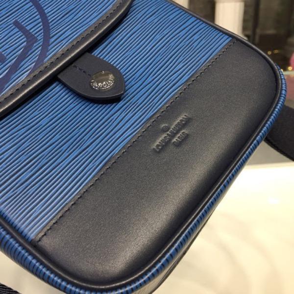 Louis Vuitton Messenger Bag Epi Leather Blue