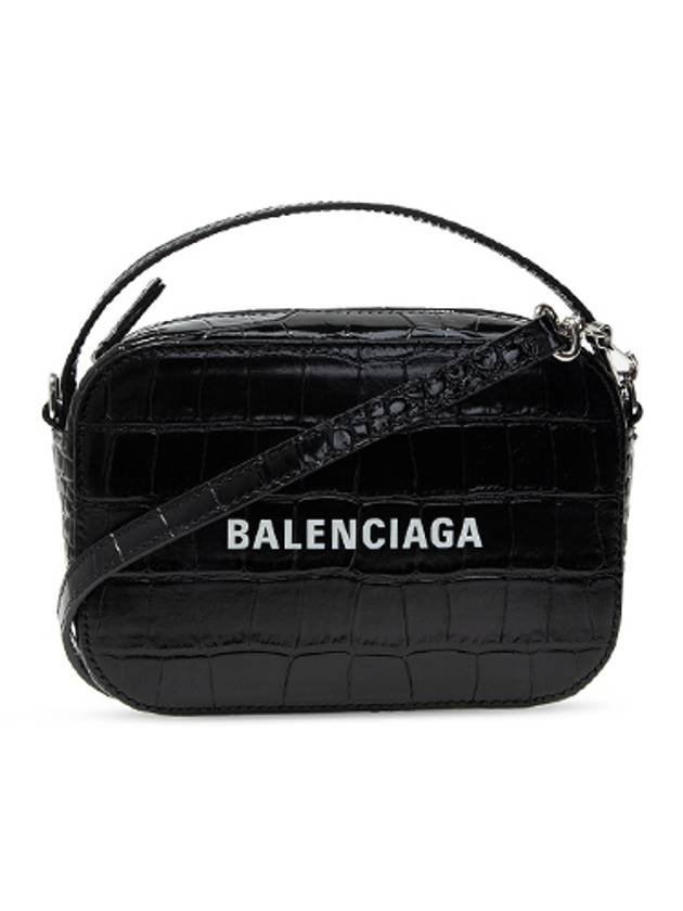 Luxury Balenciaga Trending 2026 Logo Camera Cross Bag Black