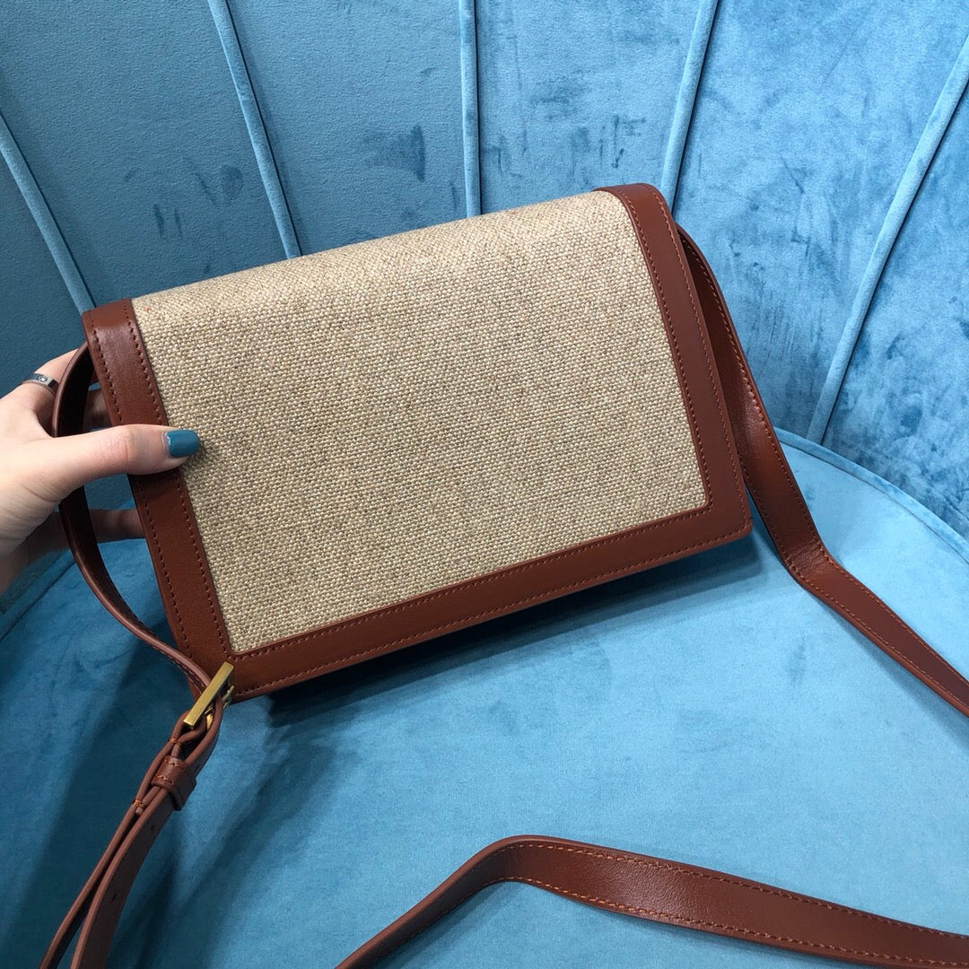 Yves Saint Laurent Le Carr Satchel In Canvas