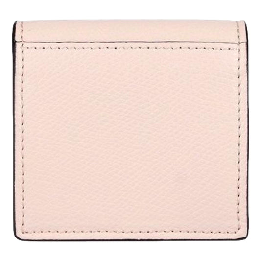 Fendi Calf Leather F Logo Poudre Pink Leather Coin Case 8M0459