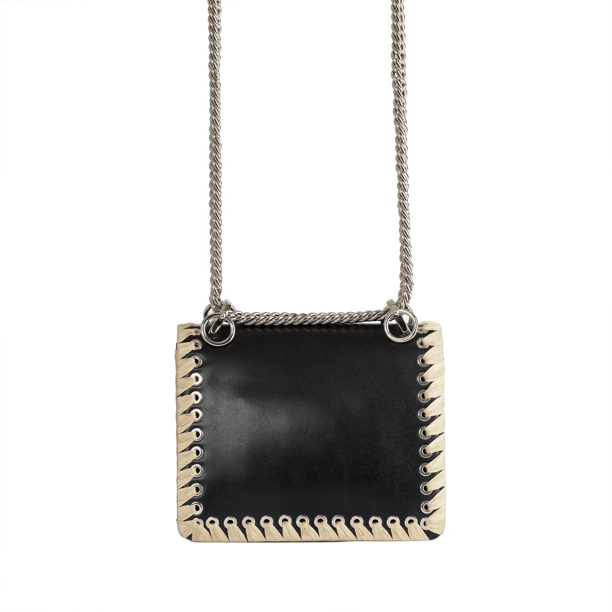 Fendi Kan I Ribbon Whipstitch Small Shoulder Bag