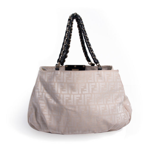 Fendi Mia Large Zucca Canvas Bag
