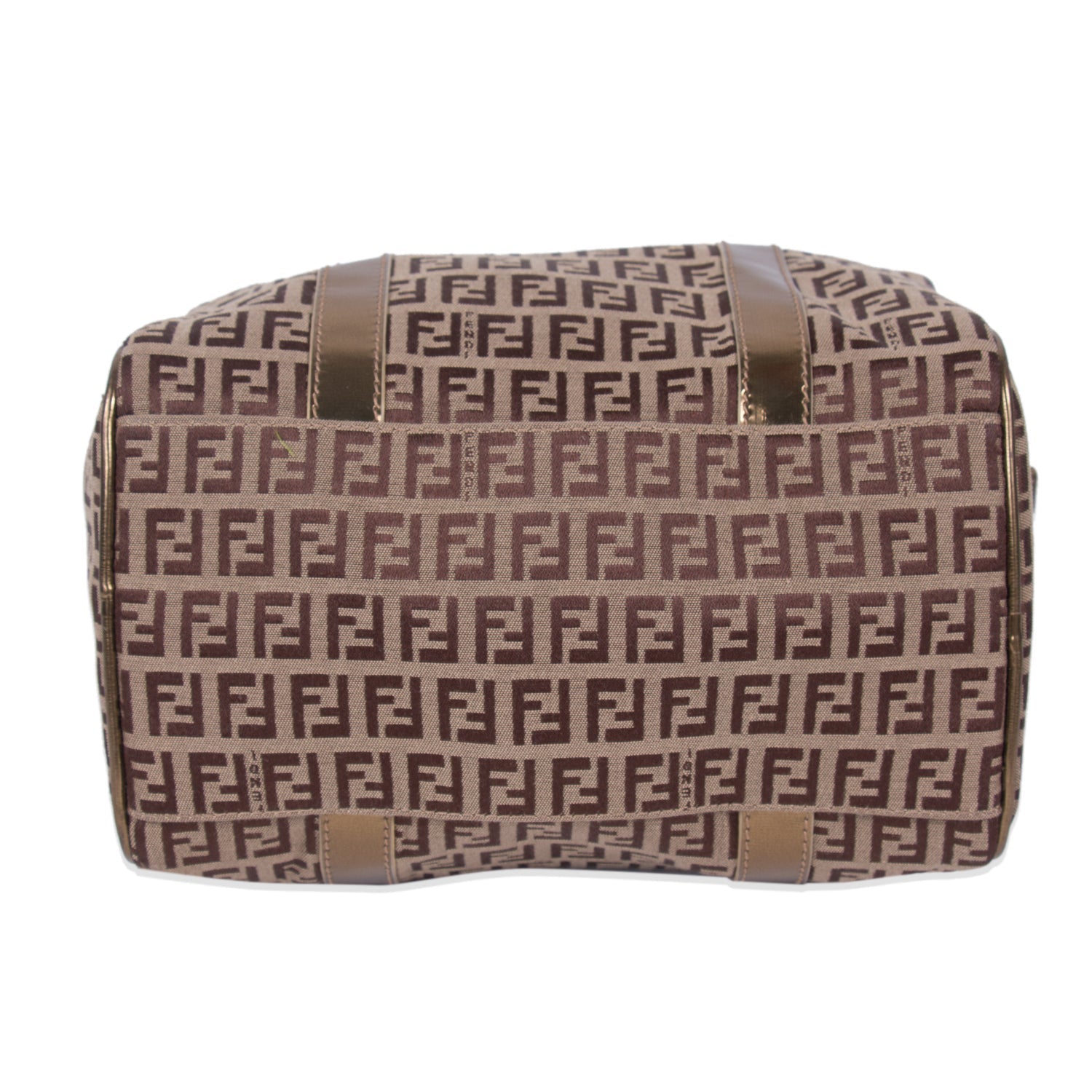 Fendi Zucca Spalmati Boston Bag