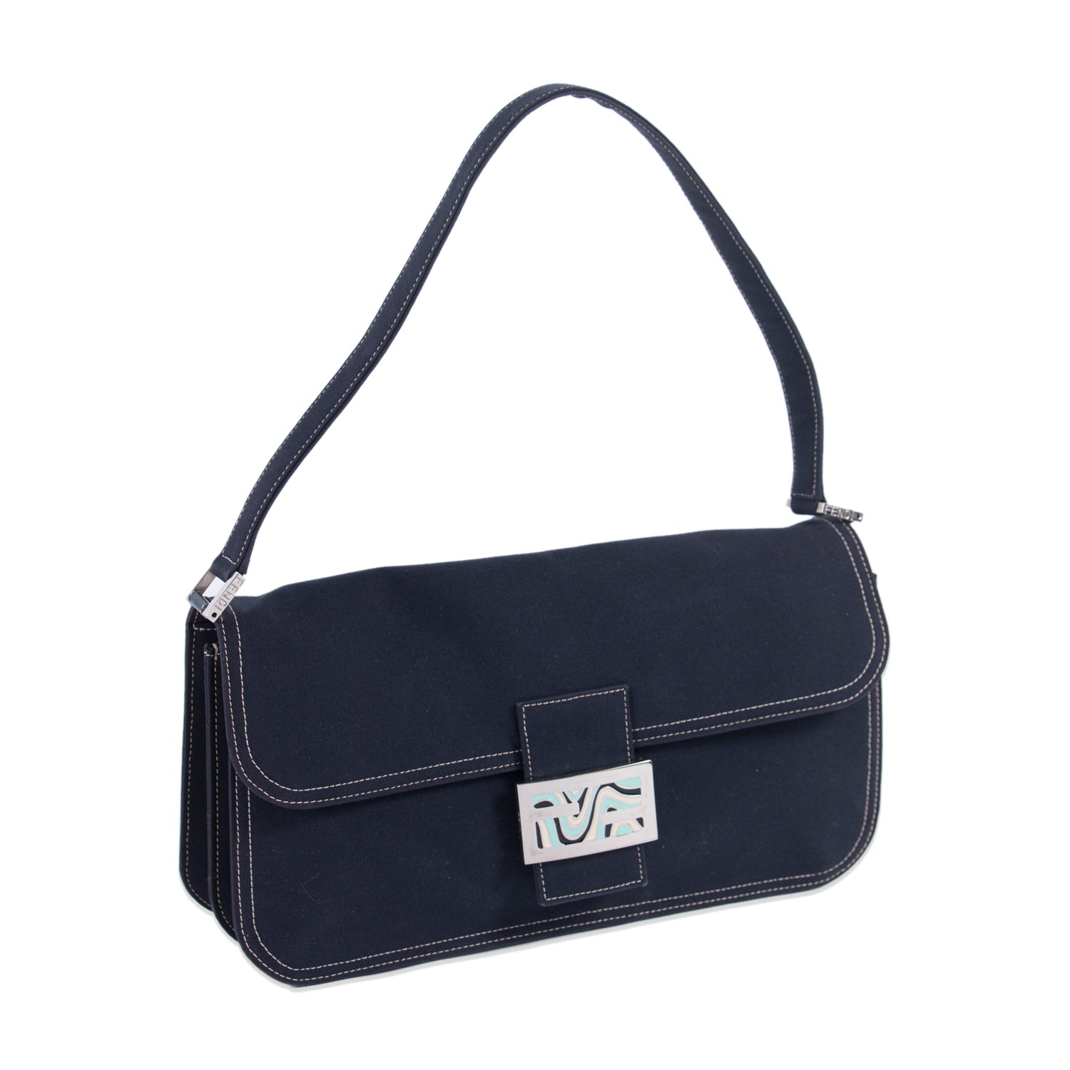 Fendi Denim Medium Baguette