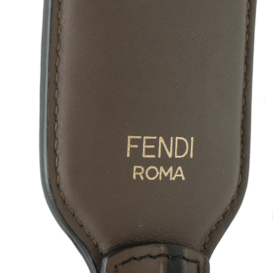 Fendi Tobacco FF Mini Strap You Bag Strap