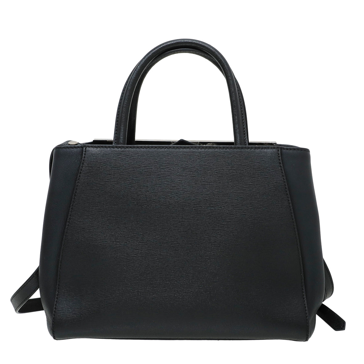 Fendi Black Multicolor Monster Eye 2 Jours Bag