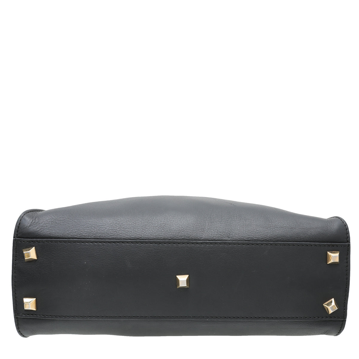 Fendi Black Peekaboo Gold Edition Studs Bag