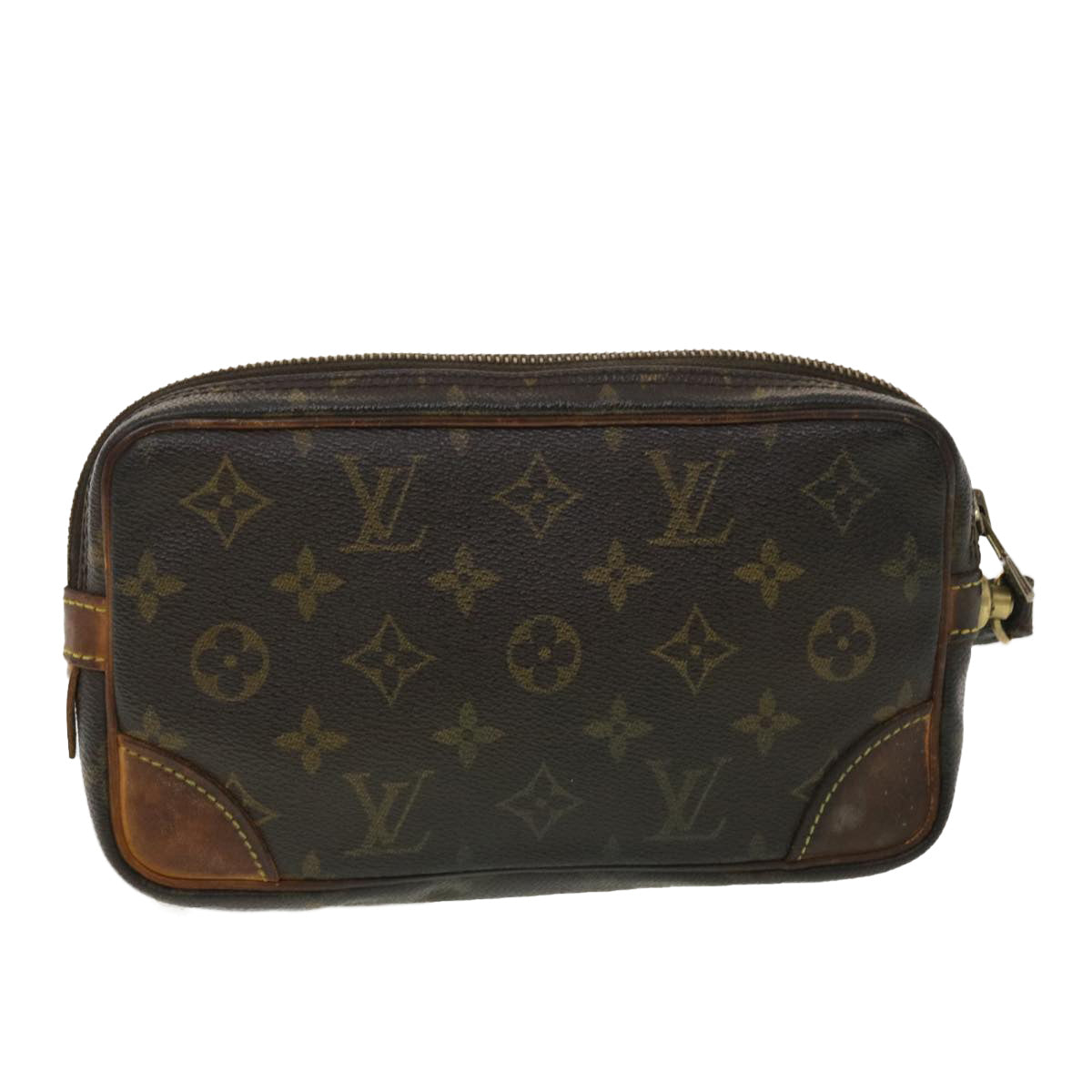 LOUIS VUITTON Monogram Marly Dragonne PM Clutch Bag M51827 LV fm2190
