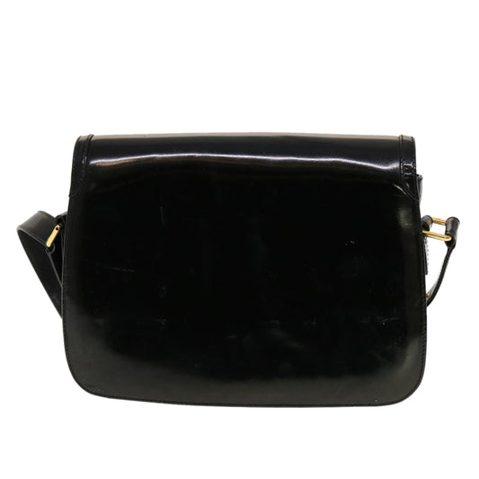 GUCCI Shoulder Bag Patent leather Black fm2405