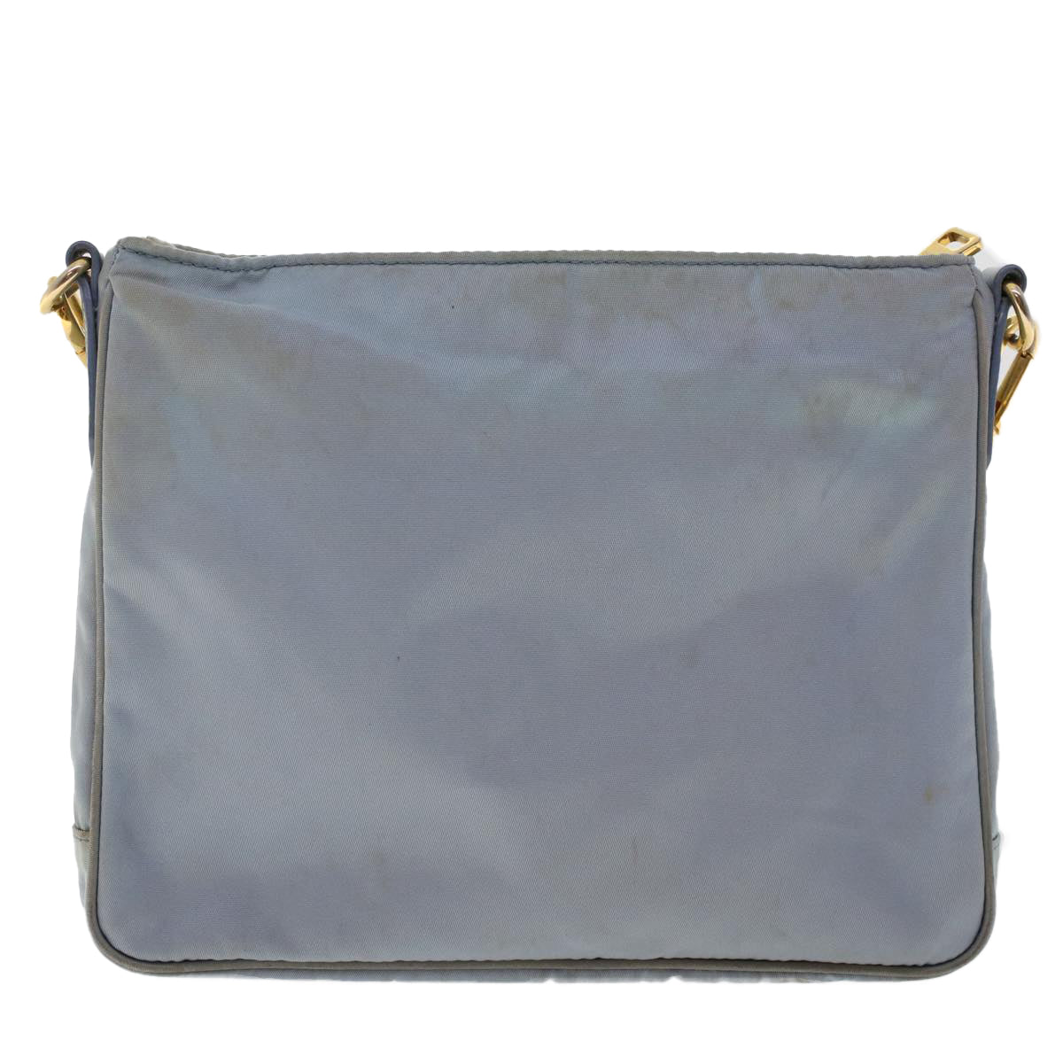 Prada Shoulder Bag Nylon Leather Blue
