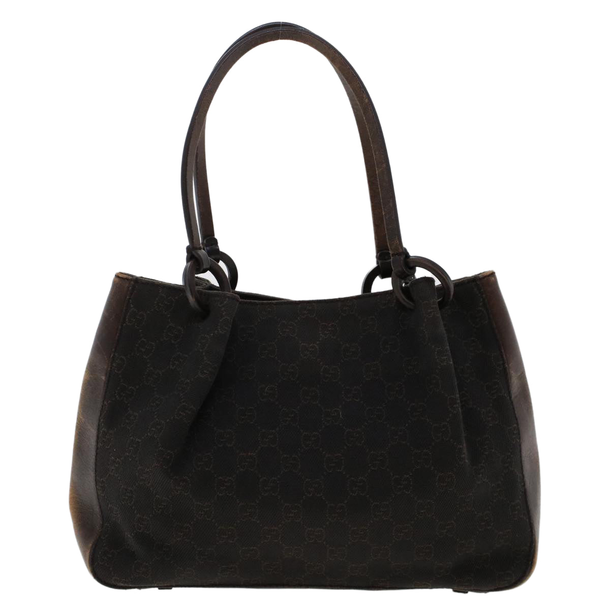 Gucci Leather Canvas Tote