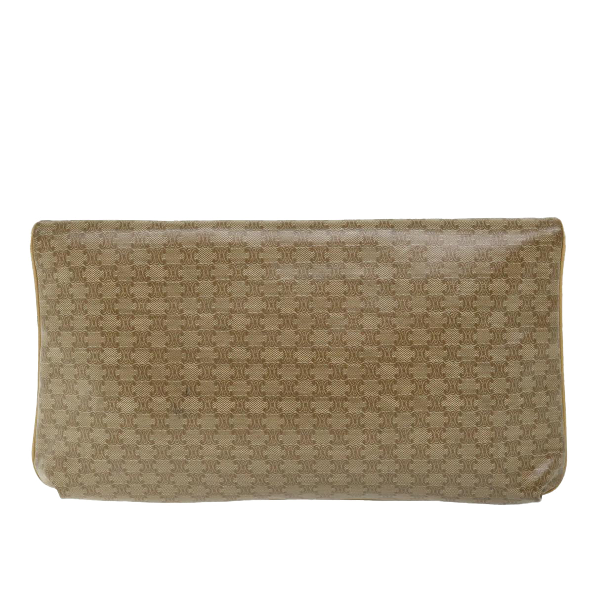 Luxury CELINE Macadam Canvas Clutch Bag Beige fm2889