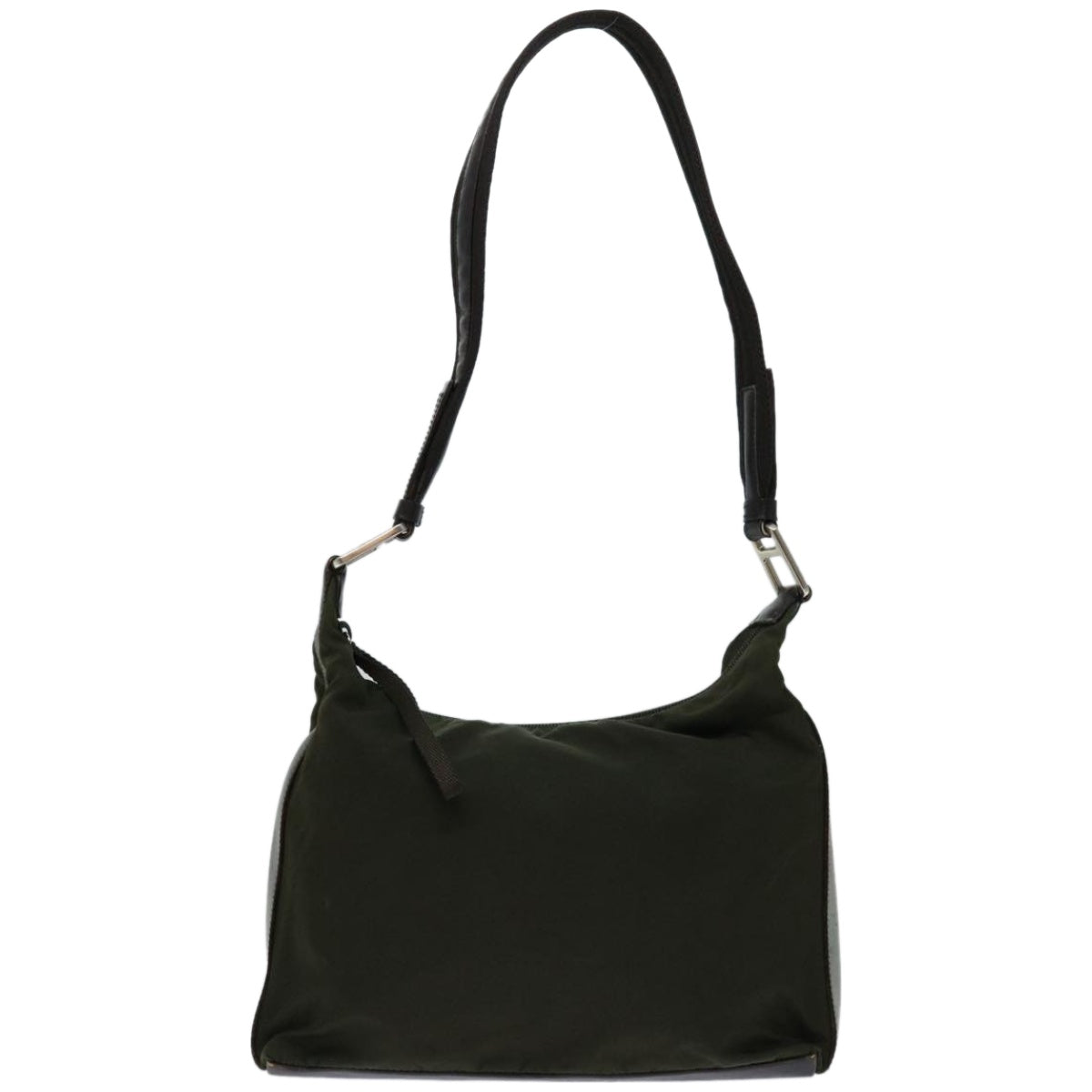 PRADA Shoulder Bag Nylon Khaki Auth fm3207