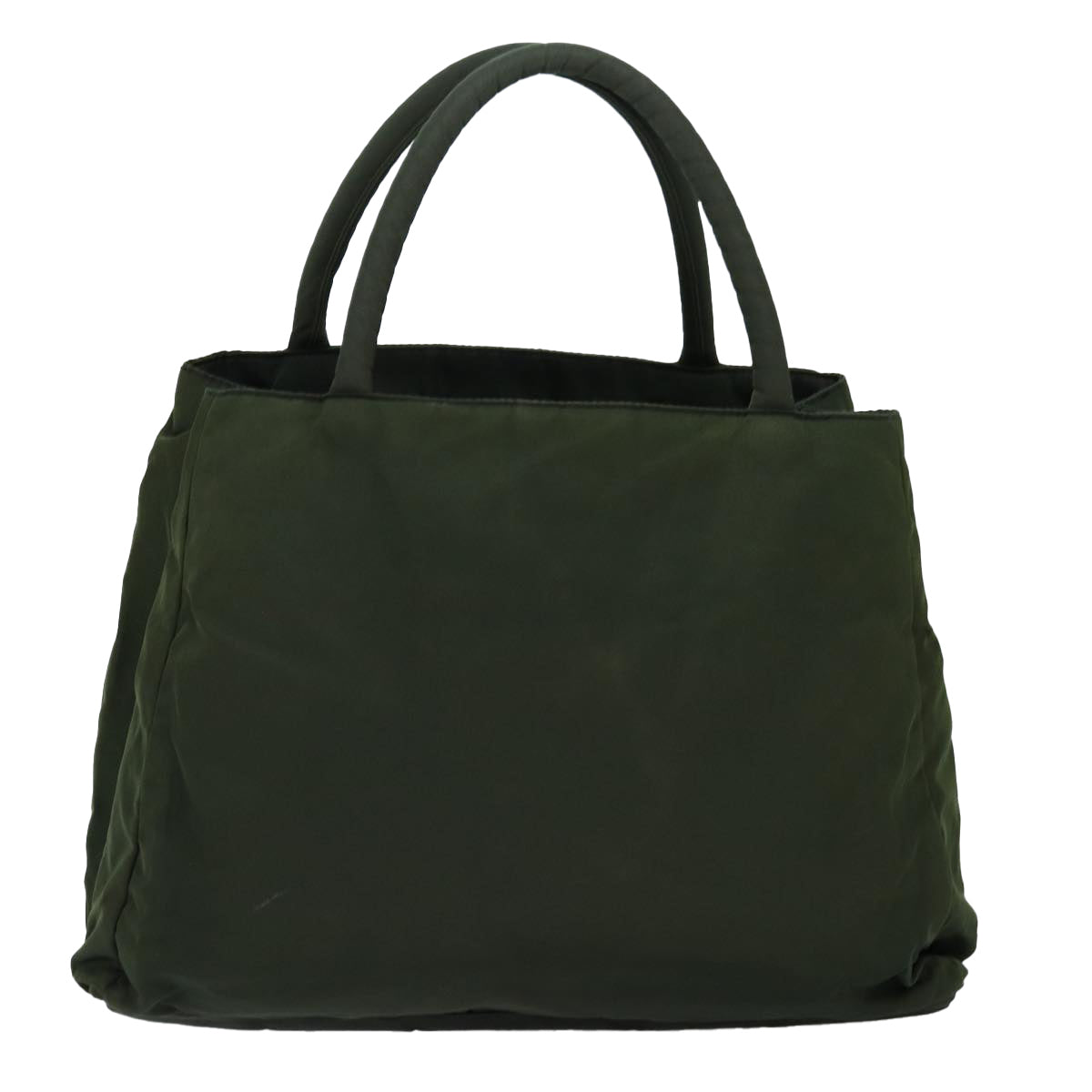 PRADA Hand Bag Nylon Green Auth fm3425