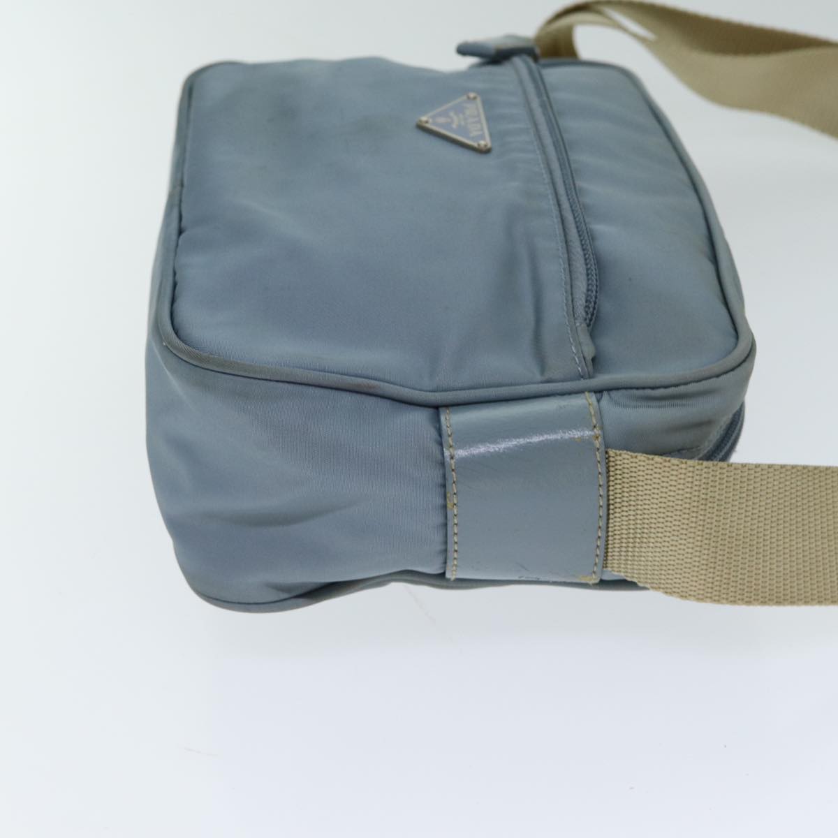 PRADA Shoulder Bag Nylon Blue Auth