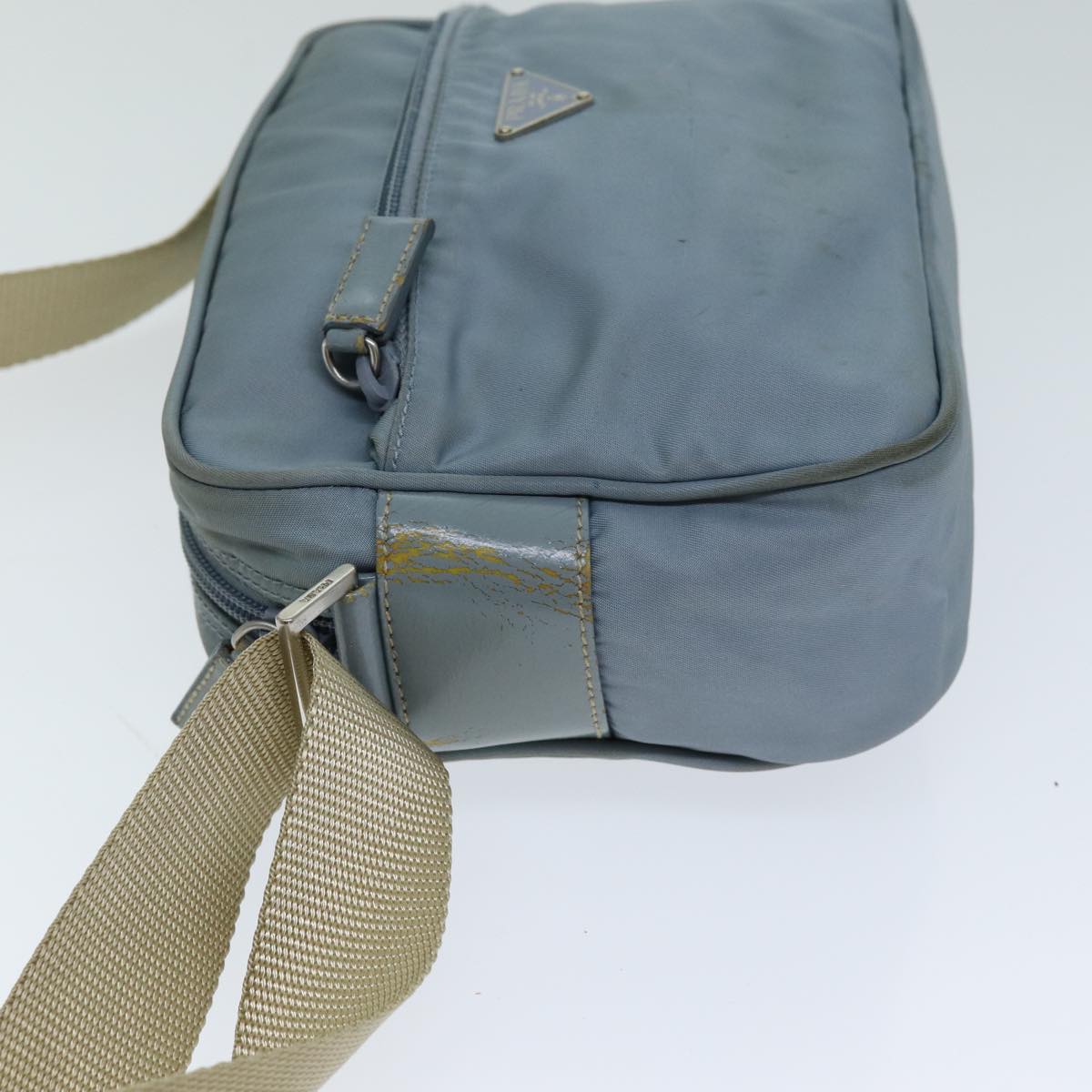 PRADA Shoulder Bag Nylon Blue Auth
