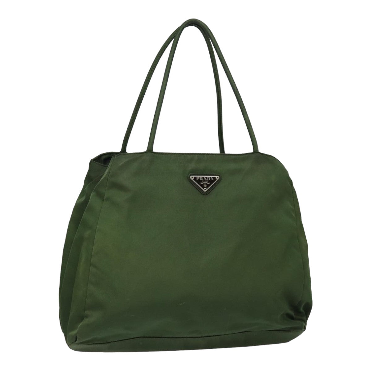 PRADA Hand Bag Nylon Khaki Auth