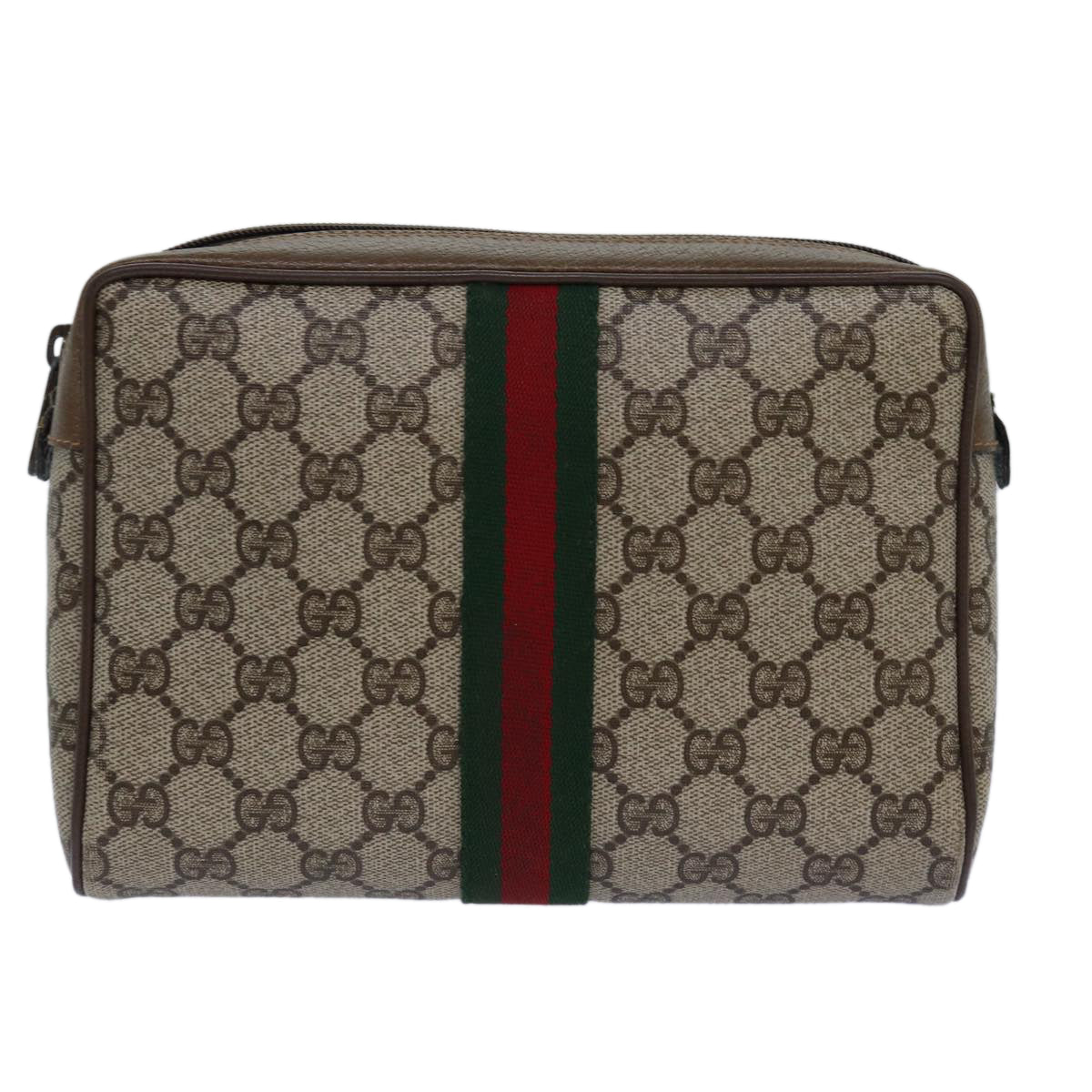 Gucci Leather Canvas Clutch