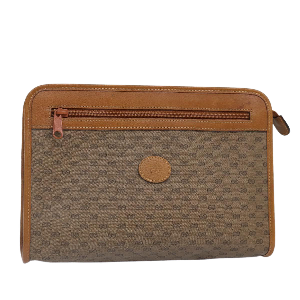 Gucci Leather Canvas Clutch